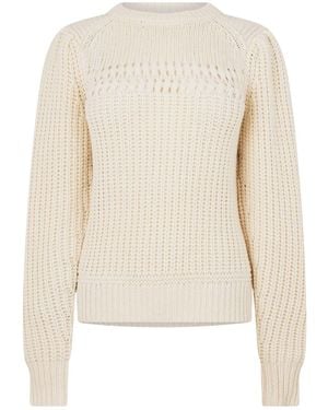 Isabel Marant Cable Knit Jumper - White