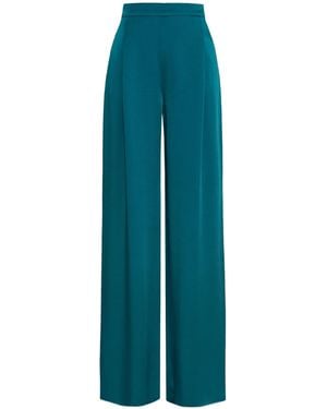 Max Mara Pleated Casual Pants - Blue