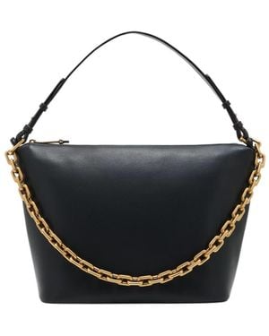 Emporio Armani Hobo Chain-Link Medium Tote Bag - Black