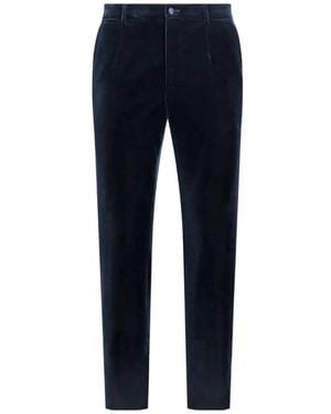 Dolce & Gabbana Velvet Trousers - Blue