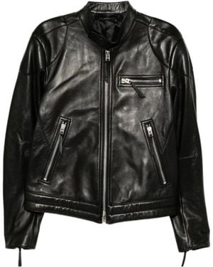 Tom Ford Leather Biker Jacket - Black