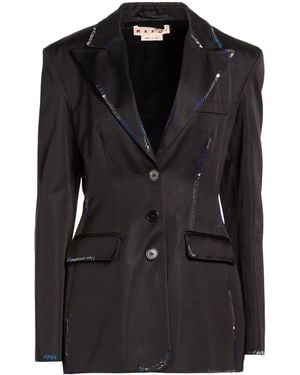 Marni Double-Breasted Blazer - Black