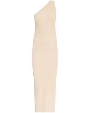 TOTEME Totême One-Shoulder Ribbed Dress - White