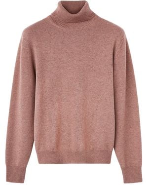 Loro Piana High-Necked Cashmere Jumper - Pink