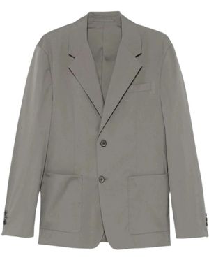 Prada Single-Breasted Blazer - Grey