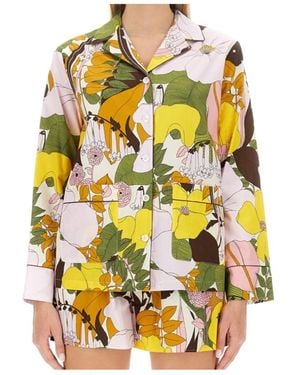 La DoubleJ La Doublej Floral Hammock Blouse - Yellow