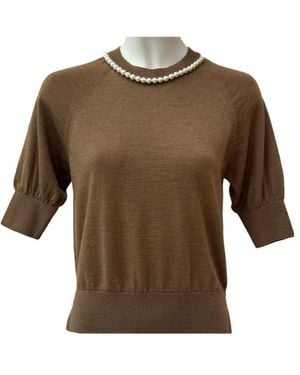Simone Rocha Crew Neck Knitwear - Black