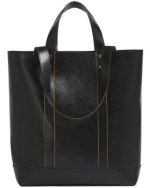 Marni Leather N/S Tote Bag - Black