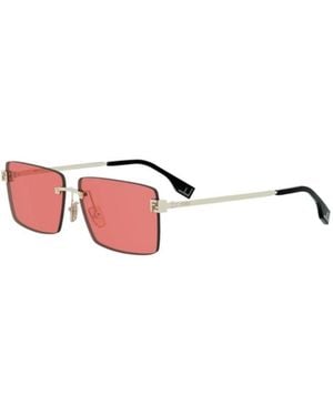 Fendi Rimless Sunglasses - White