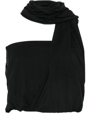 GIMAGUAS Draped Top - Black