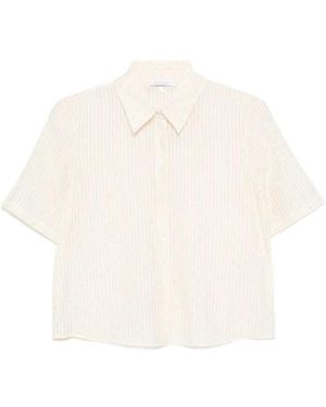 Patrizia Pepe Striped-Pattern Shirt - White