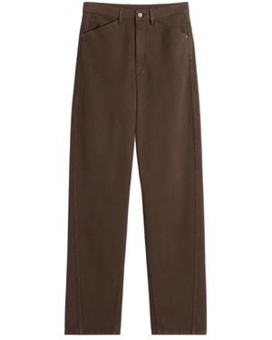 Lemaire Five Pockets Twisted Trousers - Brown