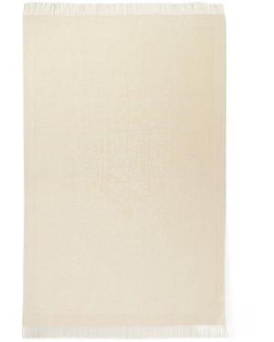 Loro Piana Crest Checked Blanket - Natural