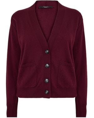 Weekend by Maxmara V-Neck Knit Cardigan - Purple