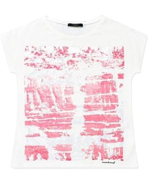 Weekend by Maxmara Printed T-Shirt With Round Neck - Pink