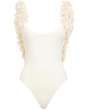 LaRevêche Amira One-Piece Beachwear - White