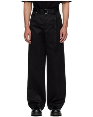 Sacai Belted Trousers - Black