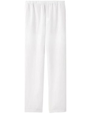 Loro Piana Elastic Waist Casual Trousers - White