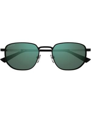 Gucci Eyewear Rectangle Frame Sunglasses - Green