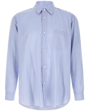 Ssstein Chest Pocket Long-Sleeved Shirt - Blue