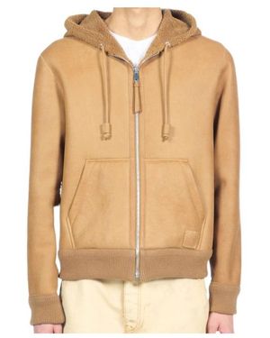 Loewe Hooded Reversible Leather Jacket - Natural