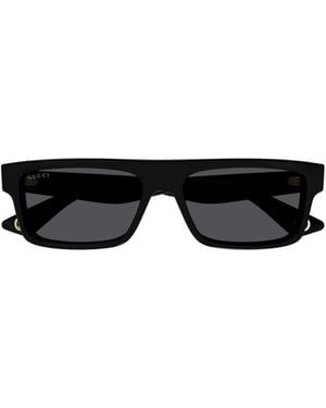 Gucci Eyewear Rectangular Frame Sunglasses - Black