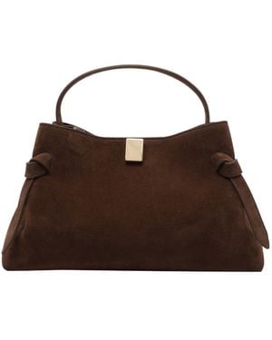 Yuzefi Top Handle Shoulder Bag - Brown
