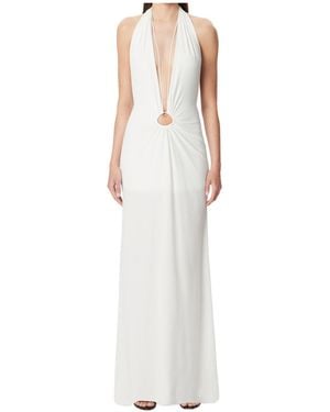 Amazuìn Joele Halter Cut-Out Maxi Dress - White