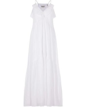 Isabel Marant Vasma Spaghetti-Strap Maxi Dress - White