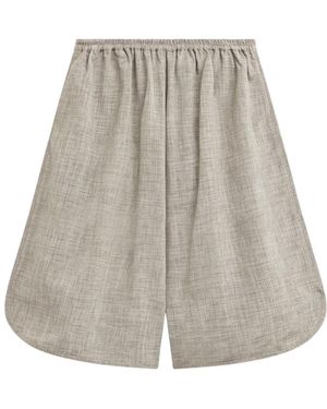 Frankie Shop Elastic Waist Bermuda Shorts - Grey