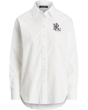 Ralph Lauren Solid Color Long Sleeve Shirt - White