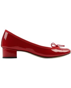 Repetto Camille Round Toe Court Shoes - Red