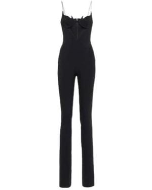 David Koma Mesh-Panel Jumpsuit - Multicolour
