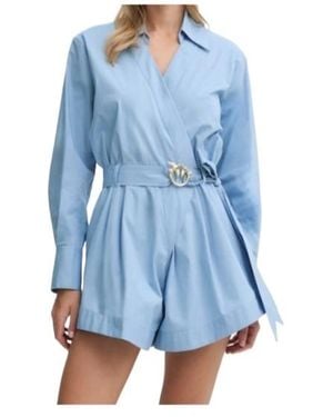 Pinko Belted Playsuit - Blue