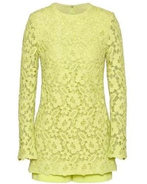 Valentino Logo Short Jumpsuit - Yellow