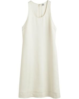 TOTEME Scoop-Neck Mini Dress - White