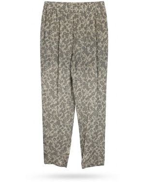 Weekend by Maxmara Flower Casual Pants - Gray