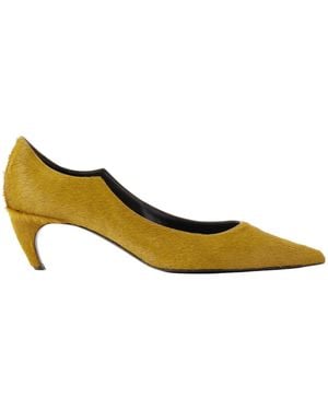 KHAITE Calf Hair Pumps - Metallic