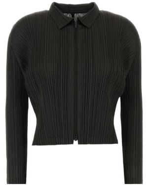 Pleats Please Issey Miyake Pleats Please Issey Miyake Pleated Zip Jacket - Black