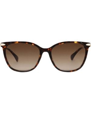 Rag & Bone Leopardprint Butterfly Sunglasses - Brown