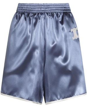 Celine Logo Shorts - Blue