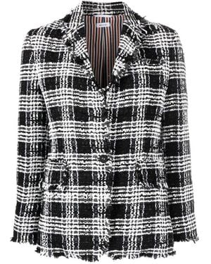 Thom Browne Hogan Tweed Blazer - Black