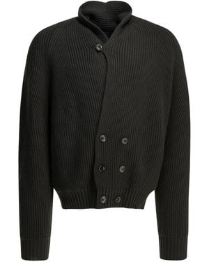 Tom Ford Double-Breasted Cashmere Cardigan - Black