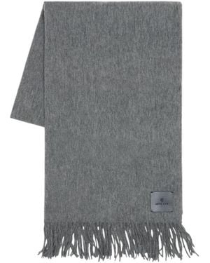 Anine Bing Tassel Wool Scarf - Grey