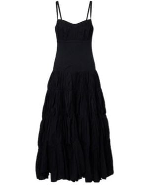 Ulla Johnson Emmalina Cotton Voile Maxi Dress - Black