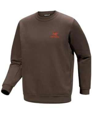 Arc'teryx Emblem Fleece Crew Neck Pullover - Brown
