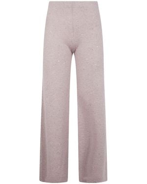 D.exterior Crystal Embellished Trousers - Grey