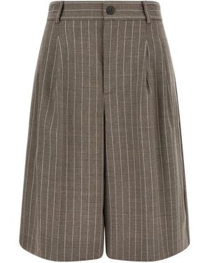 P.A.R.O.S.H. Striped Shorts - Grey