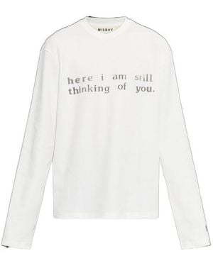 MISBHV Crew-Neck Long-Sleeve T-Shirt - White