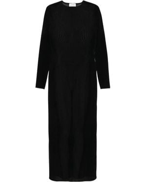 Jean Paul Gaultier Semi-Sheer Dress - Black
